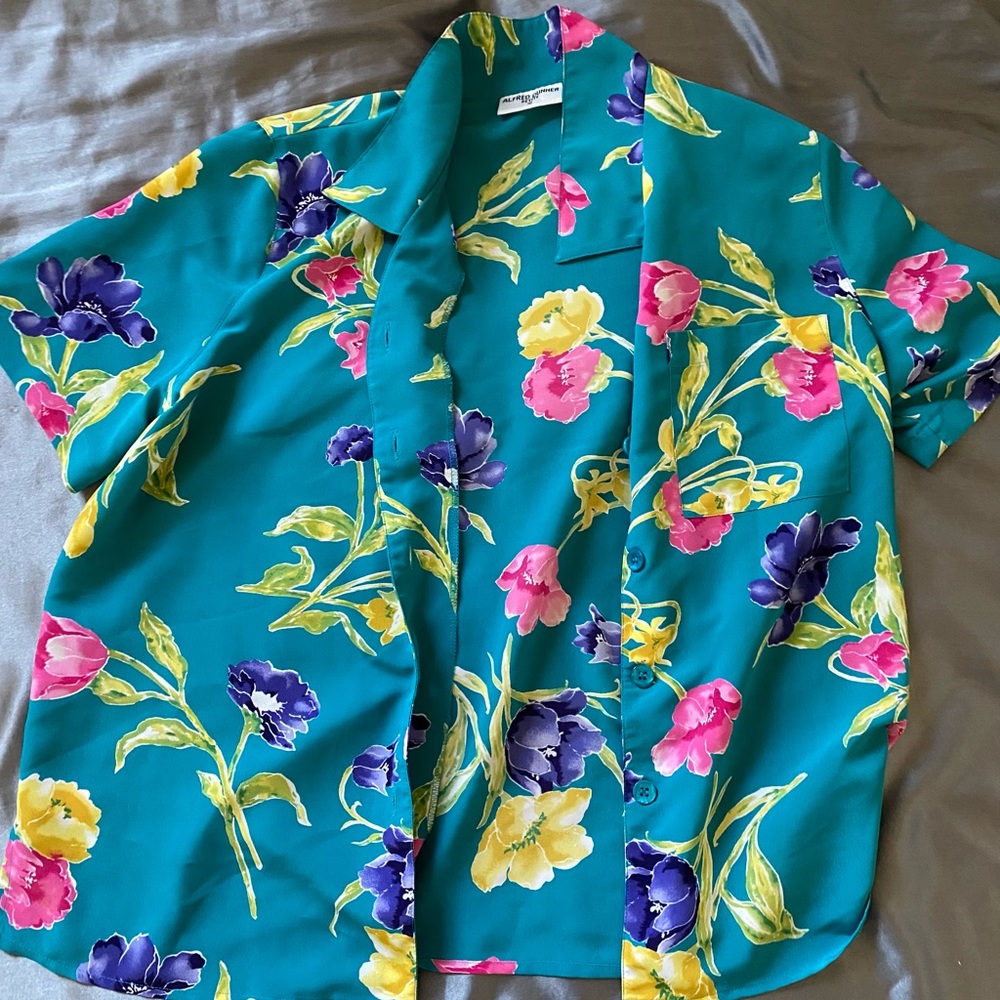 Alfred Dunner petite Hawaiian shirt
